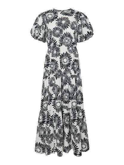 YAS Greena Ankle Dress | Star White Sun Print