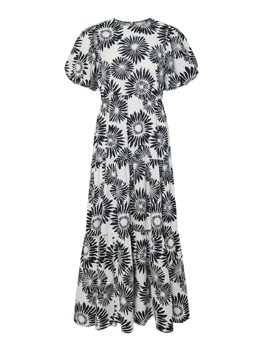 YAS Greena Ankle Dress | Star White Sun Print