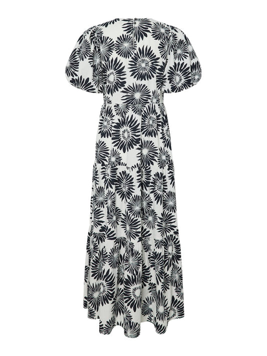 YAS Greena Ankle Dress | Star White Sun Print
