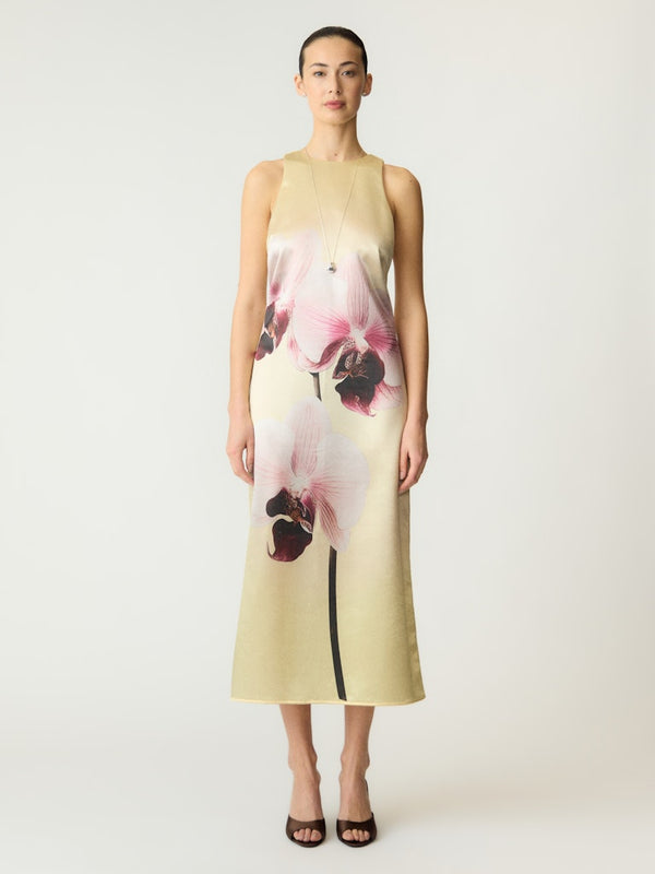YAS Orchida Satin Long Dress |