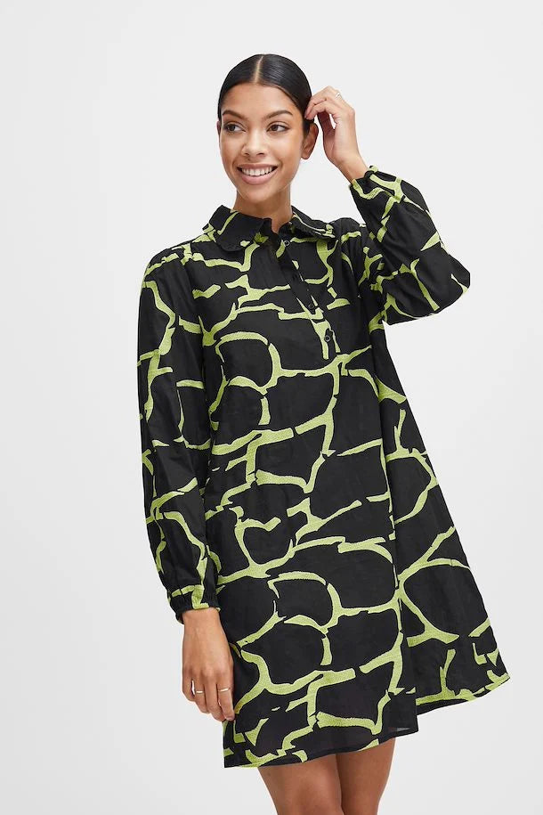 B Young Byhaliey Dress Black Mix