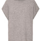 B Young Byvalma Roll Neck Vest | Walnut Melange