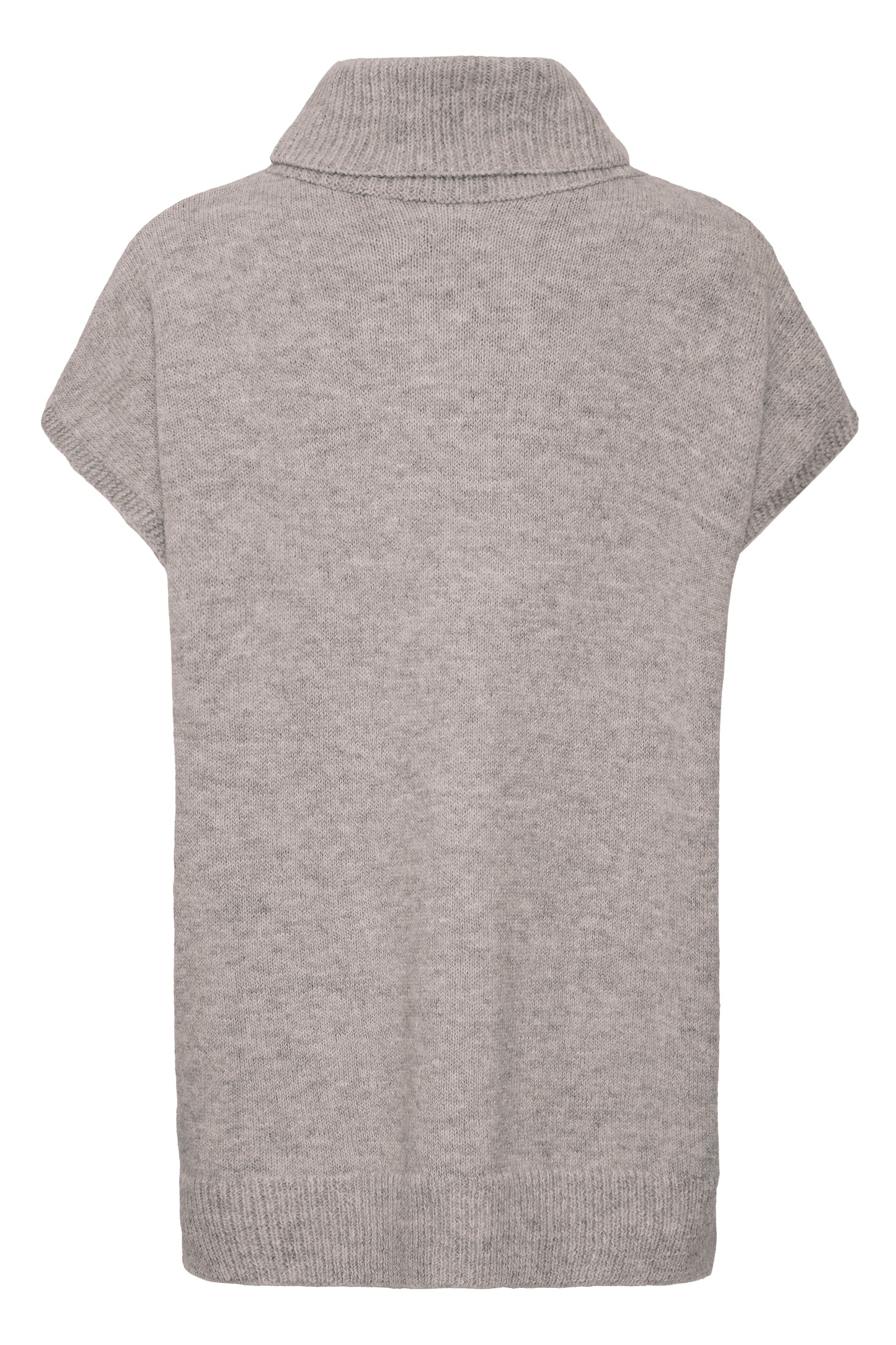Byvalma Roll Neck Vest | Walnut Melange