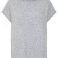 B Young Byvalma Roll Neck Vest | Light Grey Melange