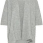 B Young Byvilko Poncho Cape | Mid Grey Melange