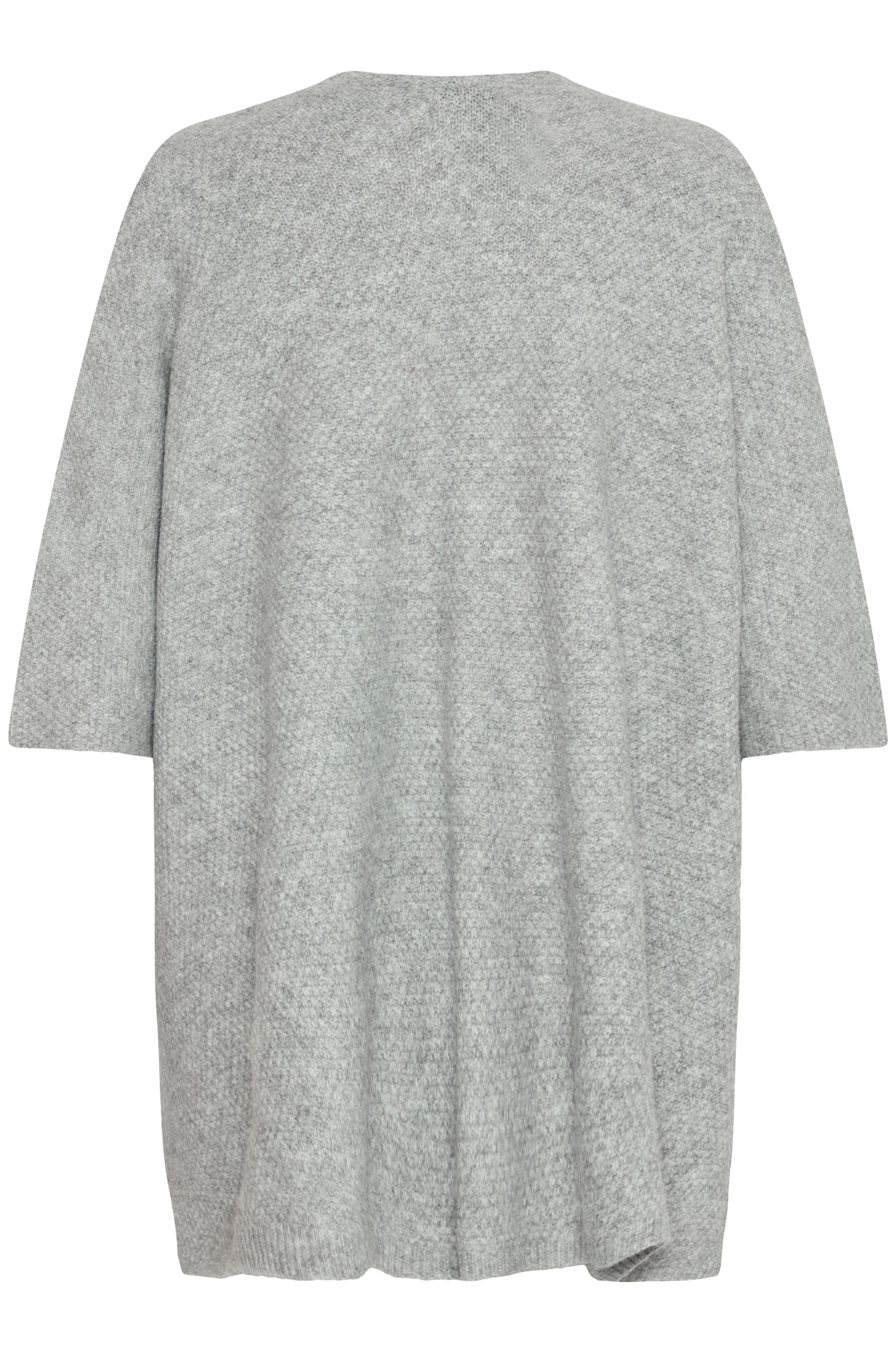 Byvilko Poncho Cape | Mid Grey Melange