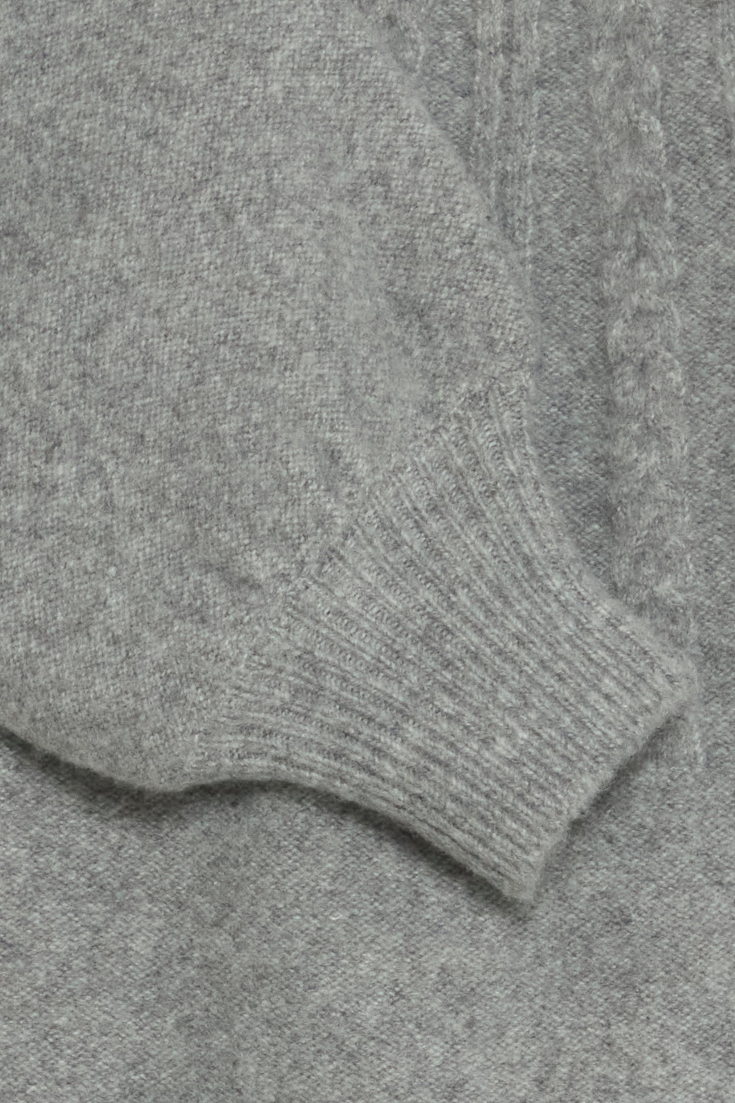 Bymagge Cable Jumper | Mid Grey Melange