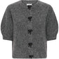 Byomea Deco Cardigan | Dark Grey Melange
