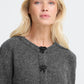 Byomea Deco Cardigan | Dark Grey Melange