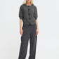 Byomea Deco Cardigan | Dark Grey Melange