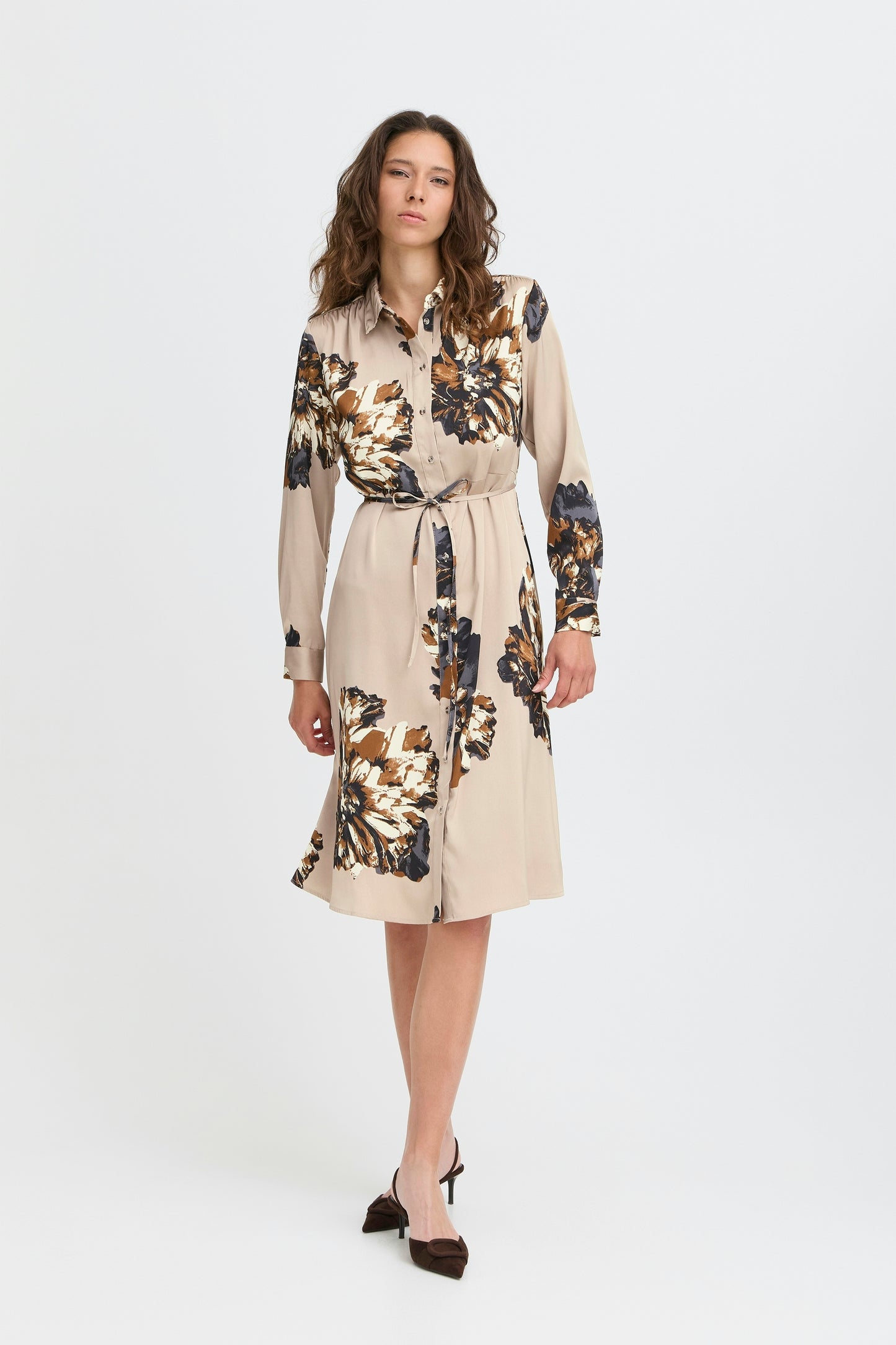 Byjannike Shirt Dress | String Mega Flower