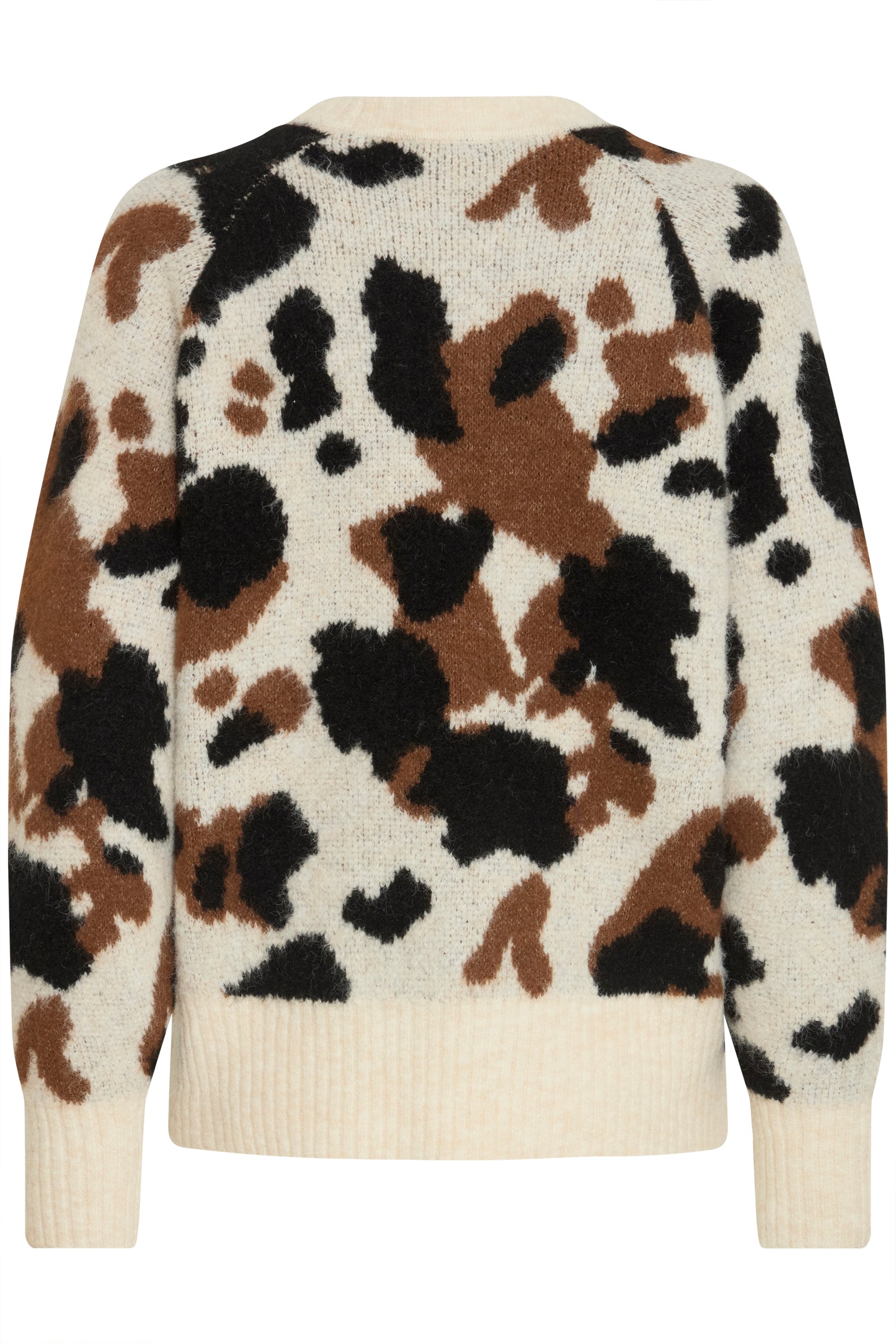 Byomea Cow Jumper | Birch Cow Jacquard