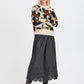 Byomea Cow Jumper | Birch Cow Jacquard