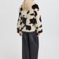 Bybemio Coat | Cow Print