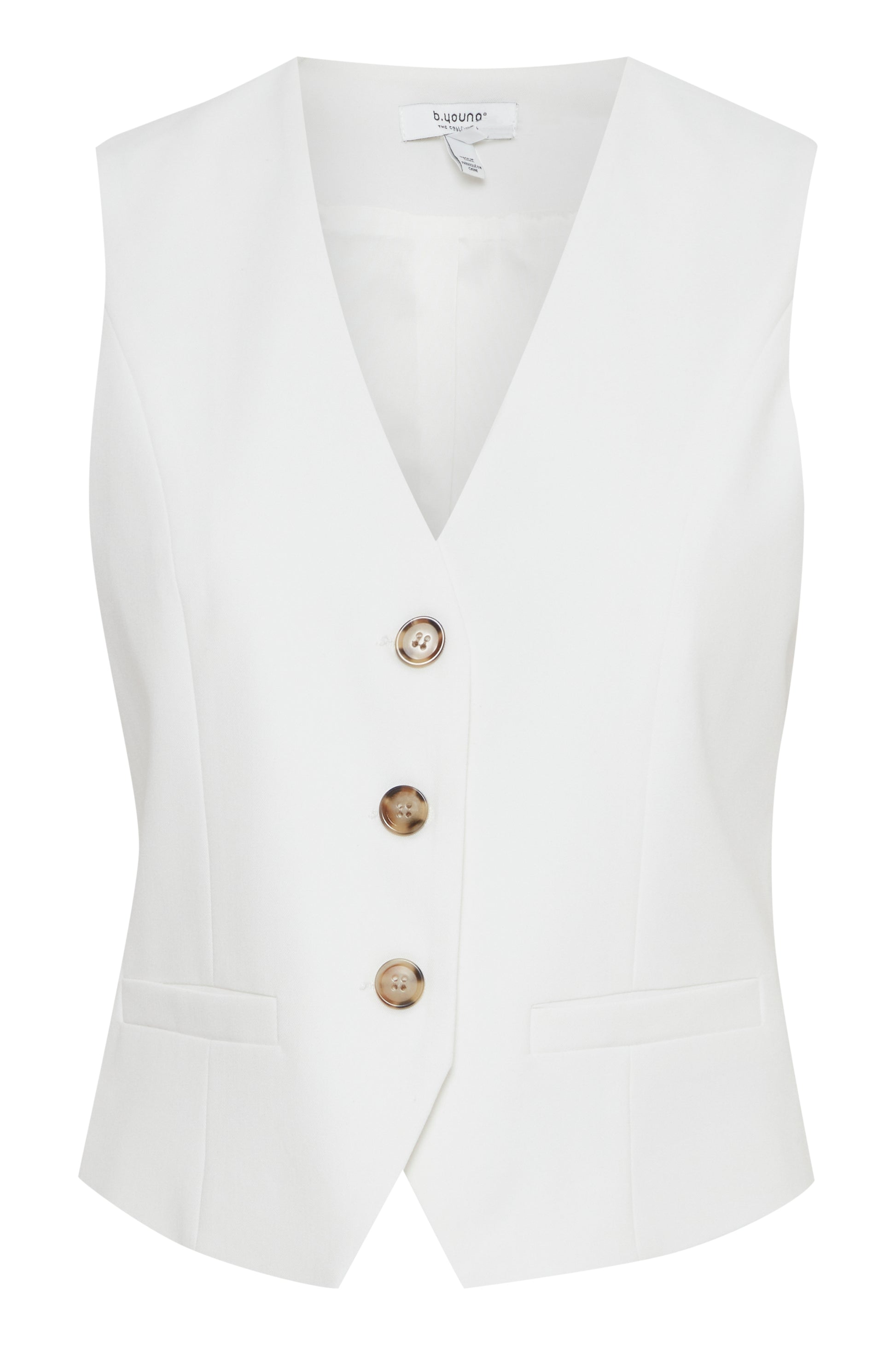 B Young ByDeceri Waistcoat | Marshmallow