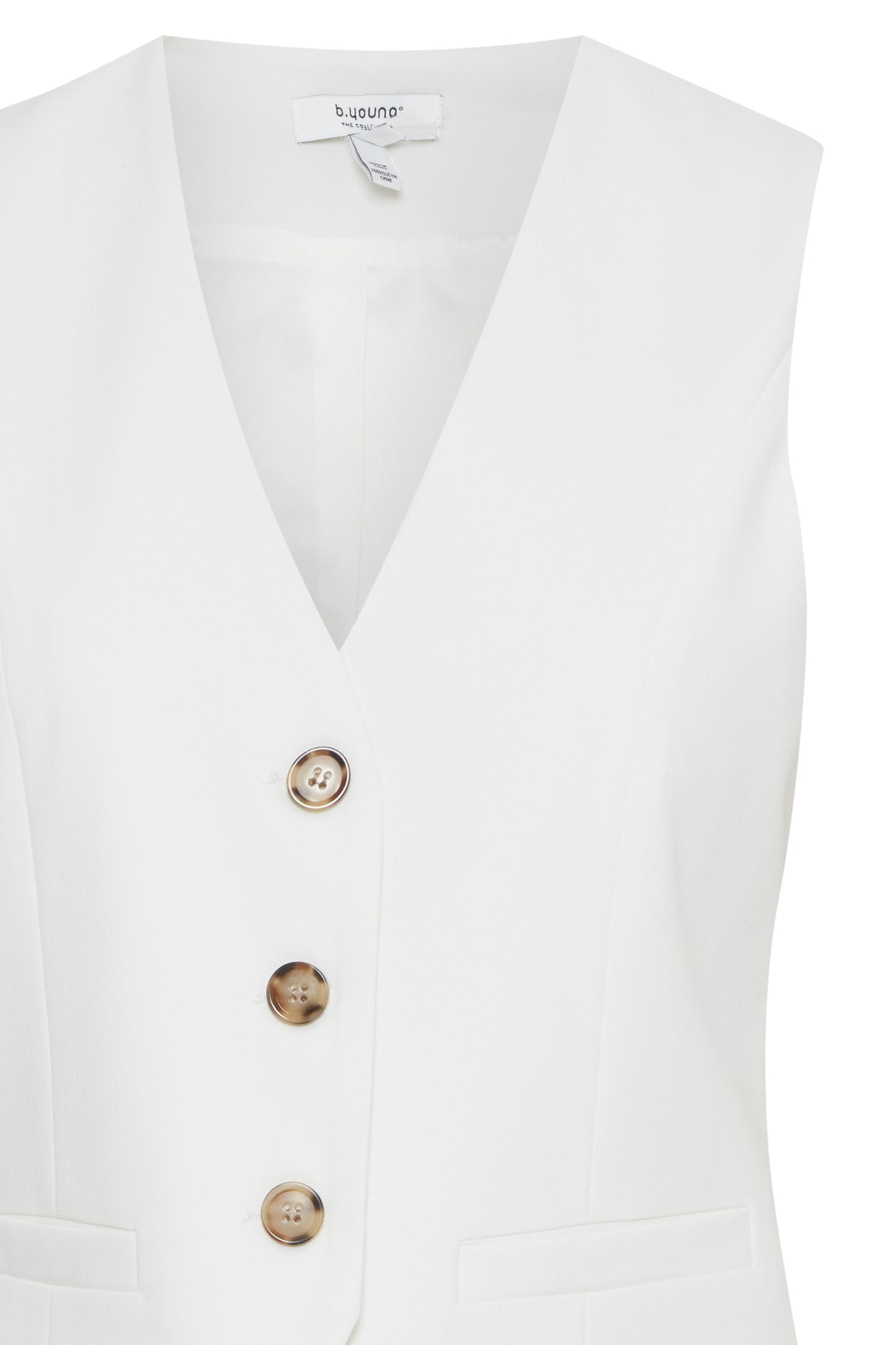 B Young ByDeceri Waistcoat | Marshmallow