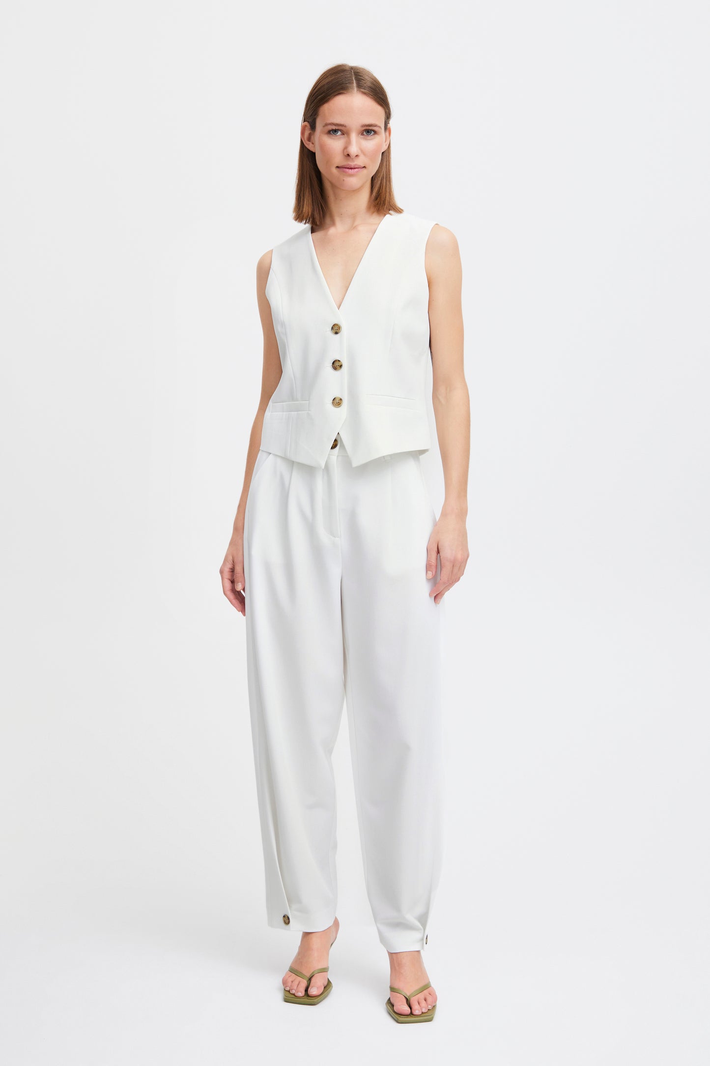 B Young ByDeceri Waistcoat | Marshmallow