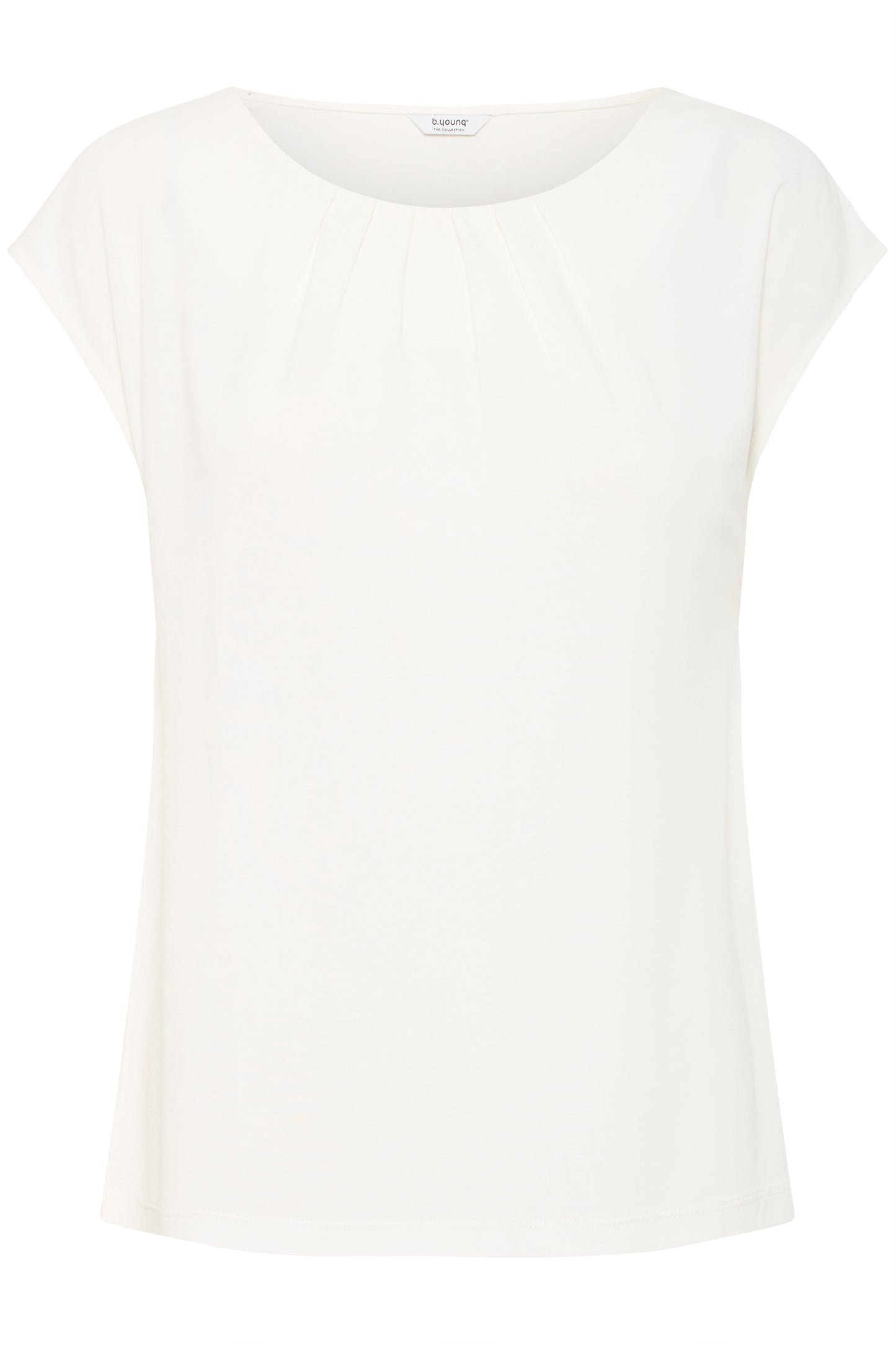B Young Byperl Pleat Tee | Marshmallow