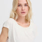 B Young Byperl Pleat Tee | Marshmallow