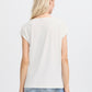 B Young Byperl Pleat Tee | Marshmallow