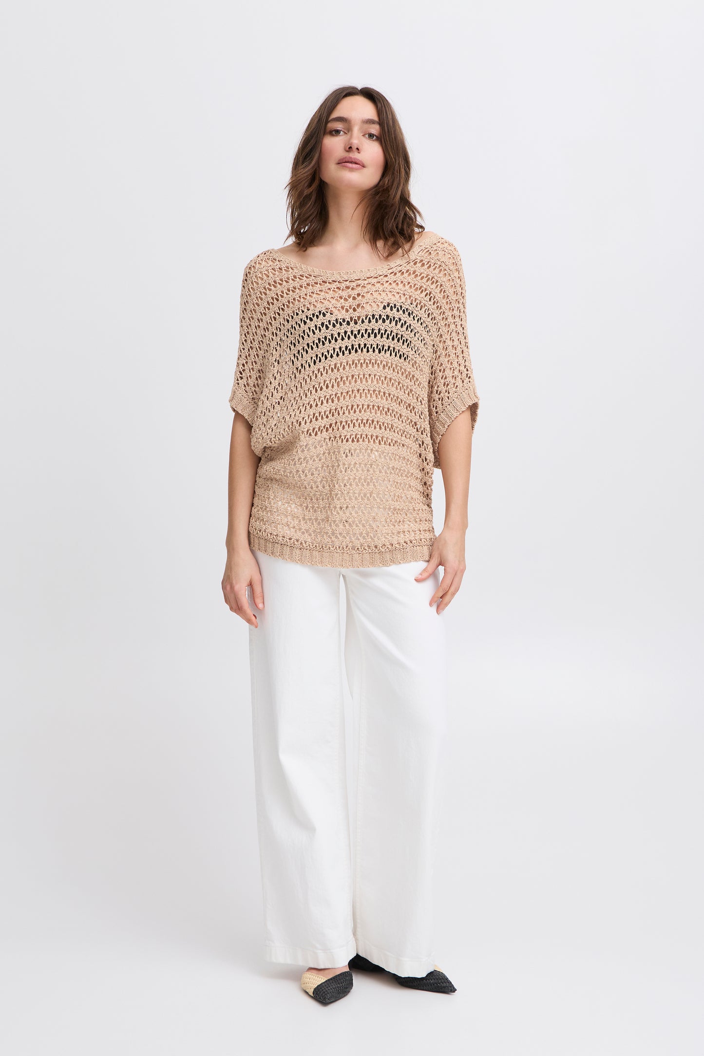 B Young Bymarax Batsleeve Jumper | Humus