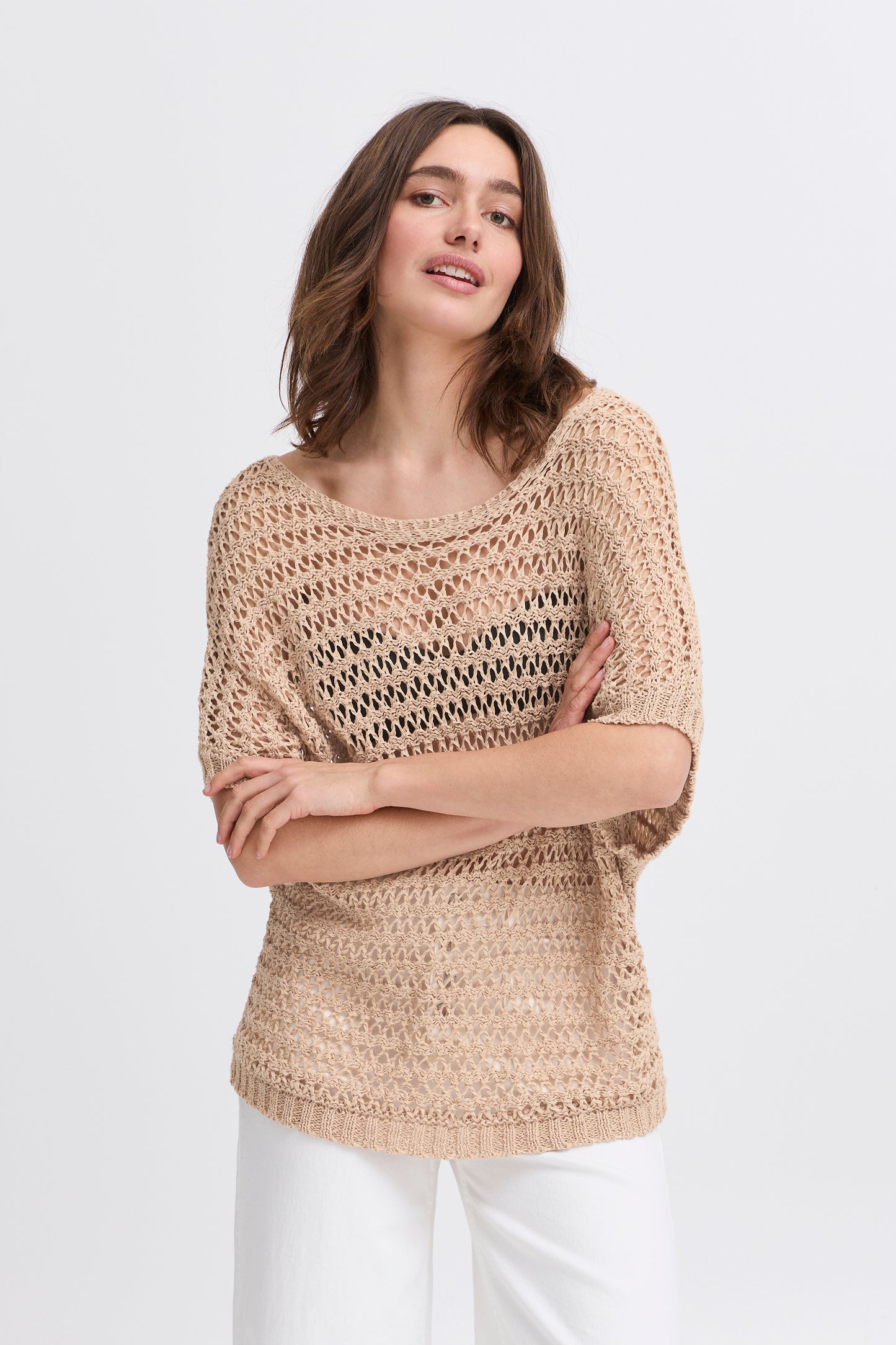 B Young Bymarax Batsleeve Jumper | Humus