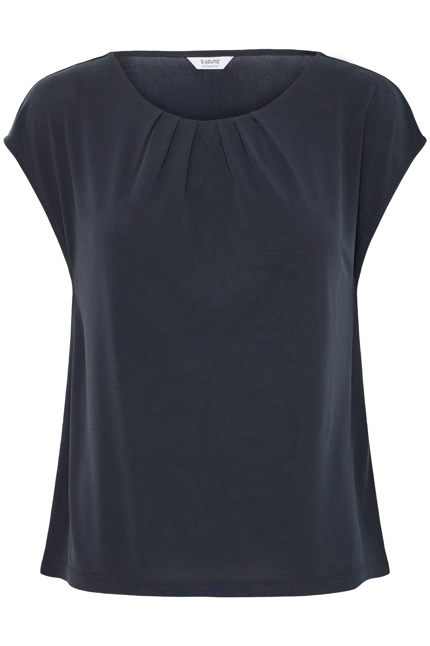 B Young Byperl Pleat Tee | Black