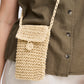 B Young Bavibbe Phone Bag | Natural Straw