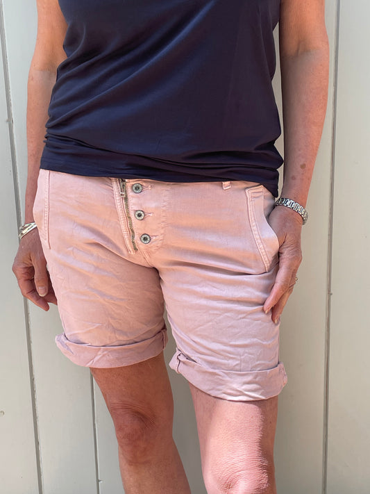 Melly & Co Pink 4 Button Shorts