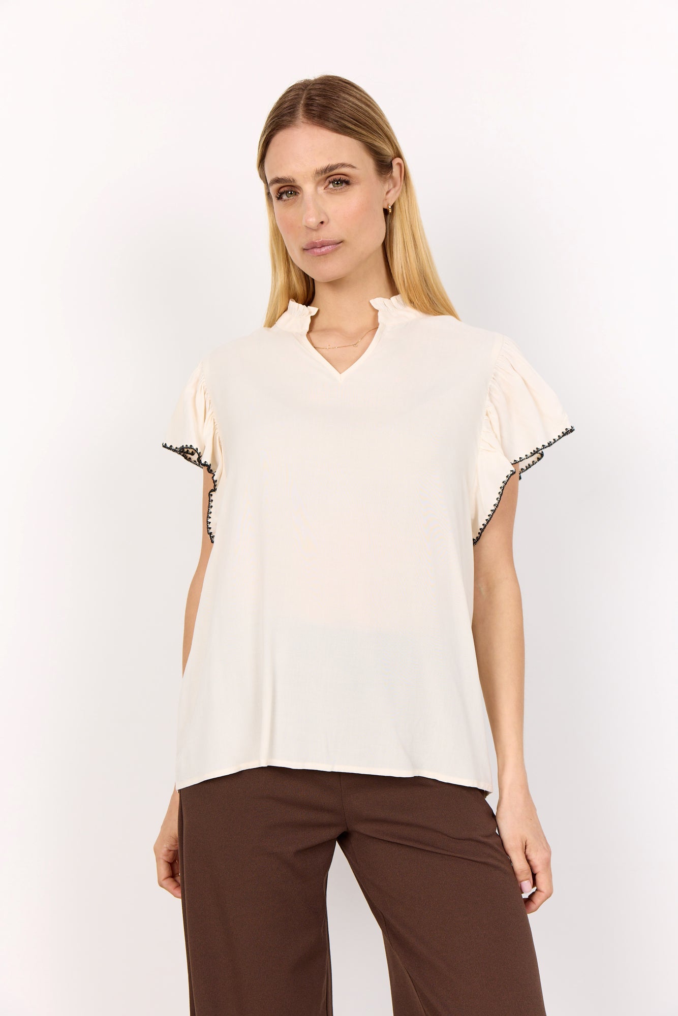 Soya Concept Radia Blouse | Cream