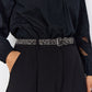 Soya Concept Seyma Belt | Iron Grey Combi