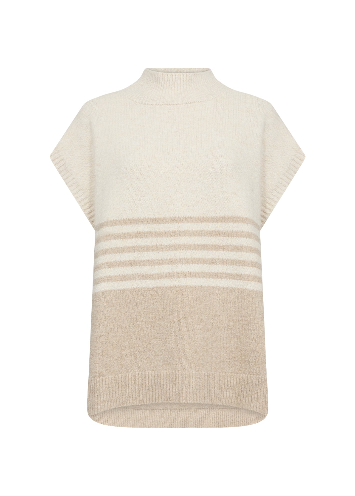 Soya Concept Selvi Sleeveless Jumper | Sand Melange