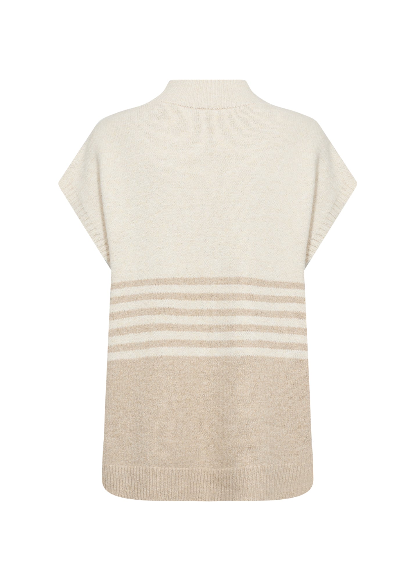 Soya Concept Selvi Sleeveless Jumper | Sand Melange
