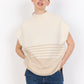 Soya Concept Selvi Sleeveless Jumper | Sand Melange