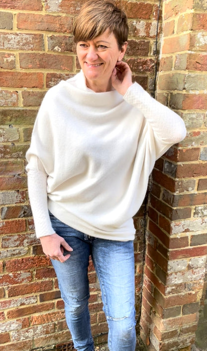 Asymmetric Jumper | Cream