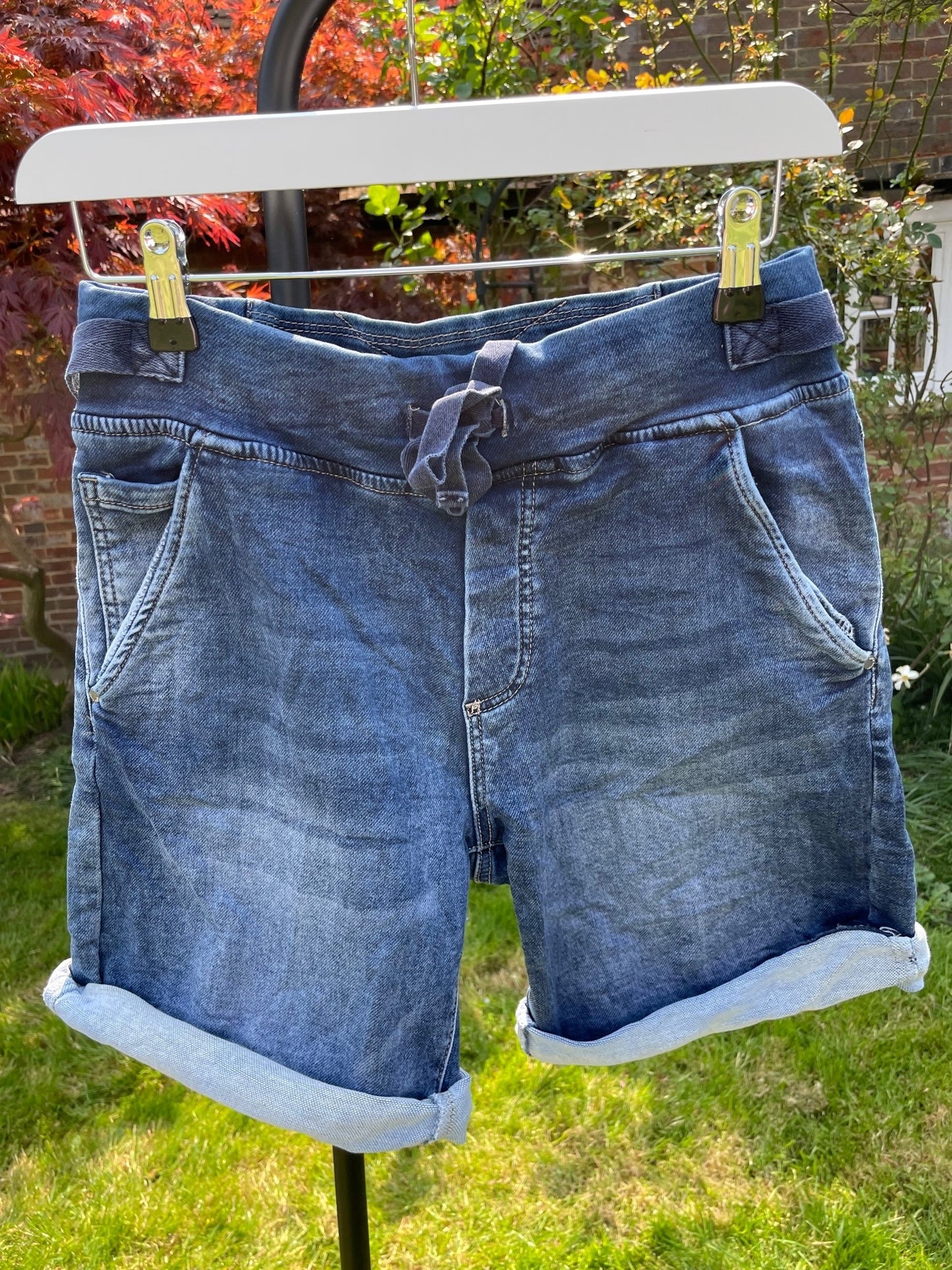 Melly & Co Denim Drawstring Shorts