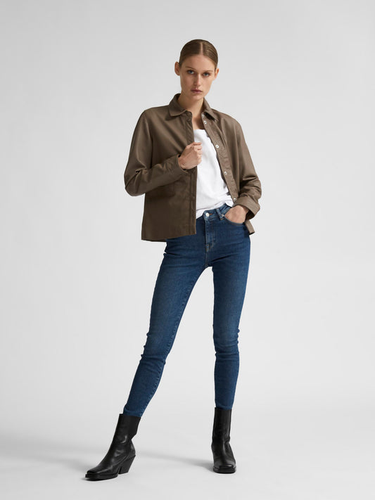 Selected / Femme Sophia Skinny Jeans Dark Blue Denim