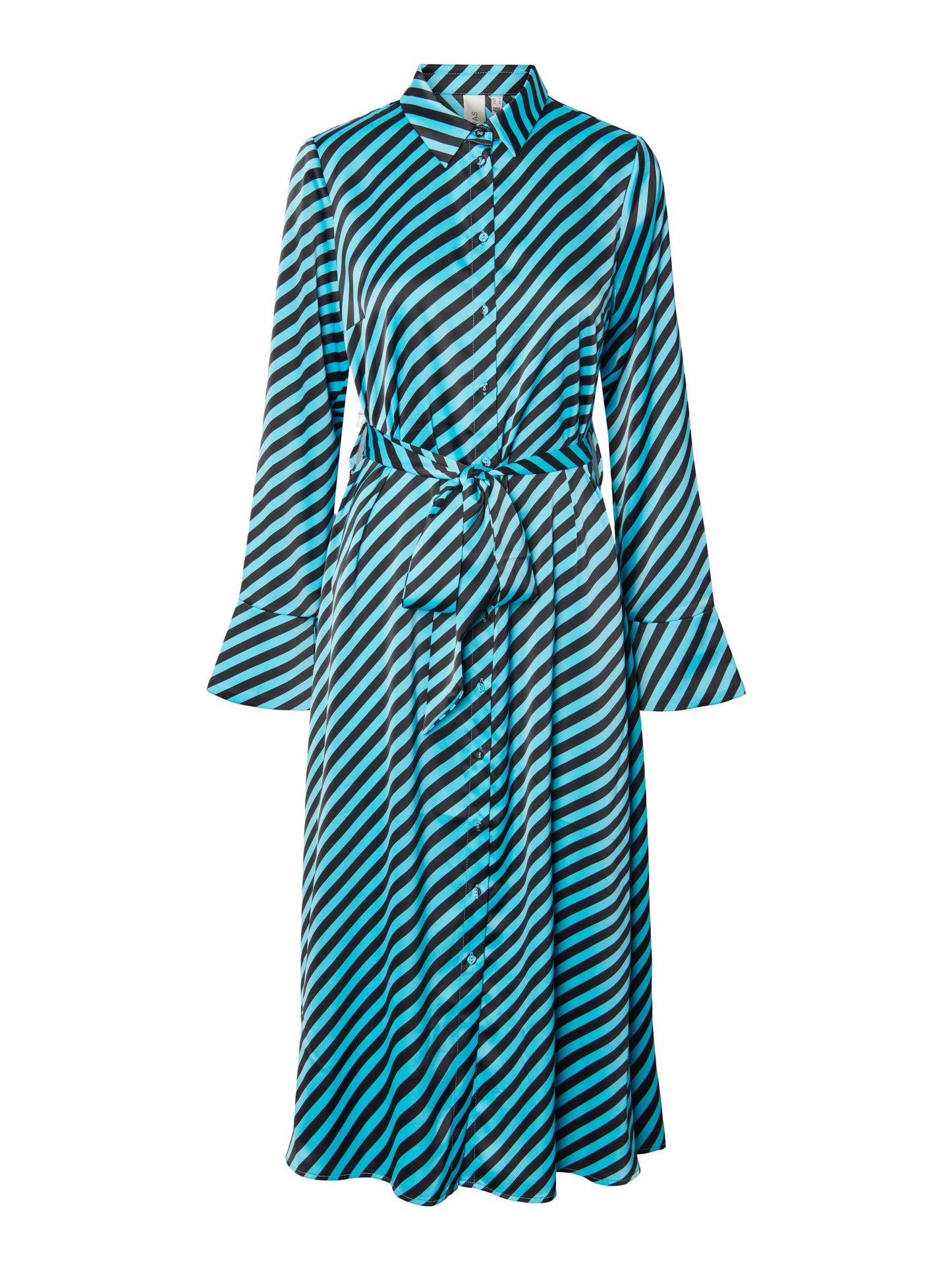 YAS Atoll Long Sleeve Stripe Shirt Dress