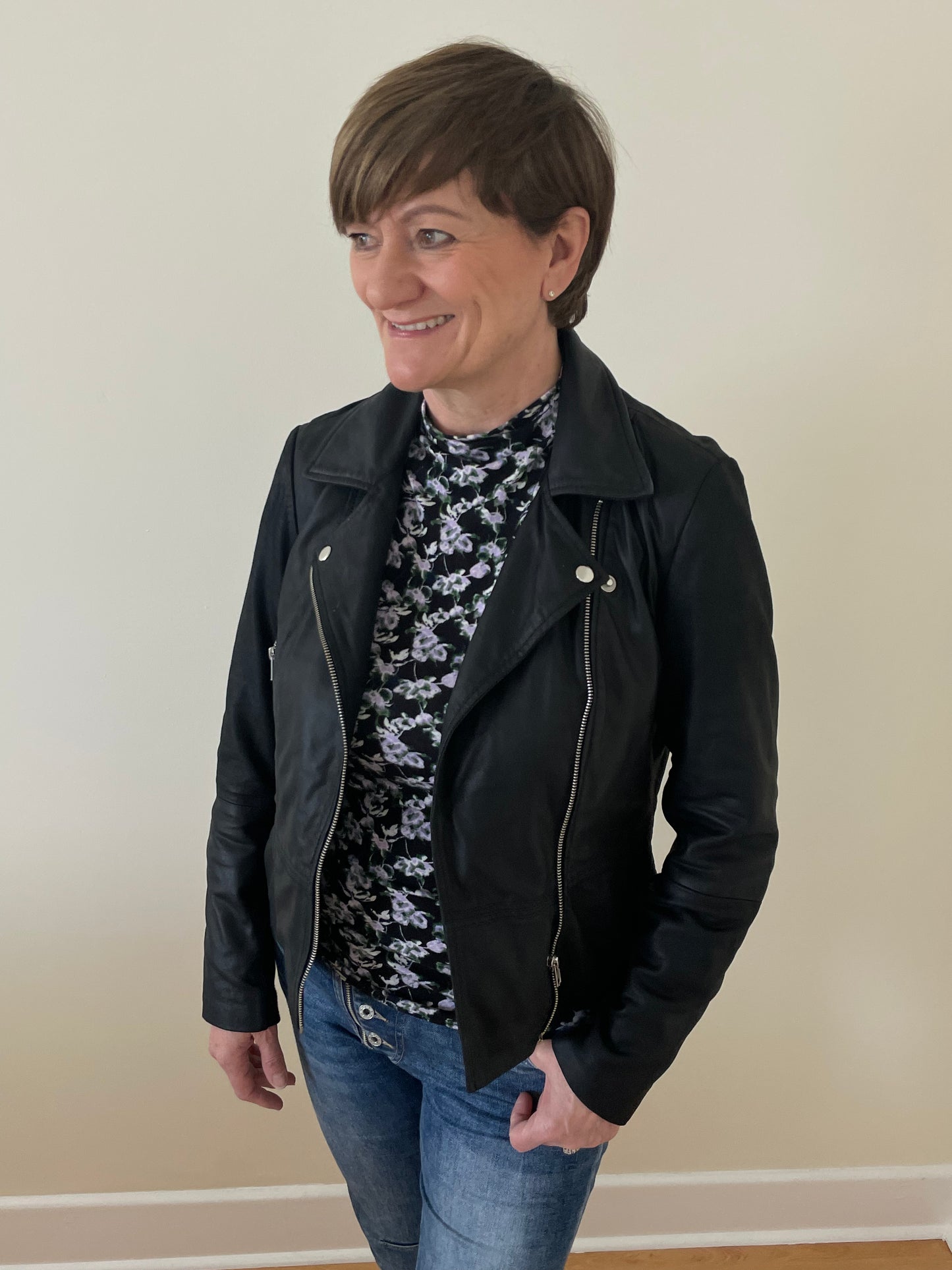 Yas sophie leather jacket hotsell