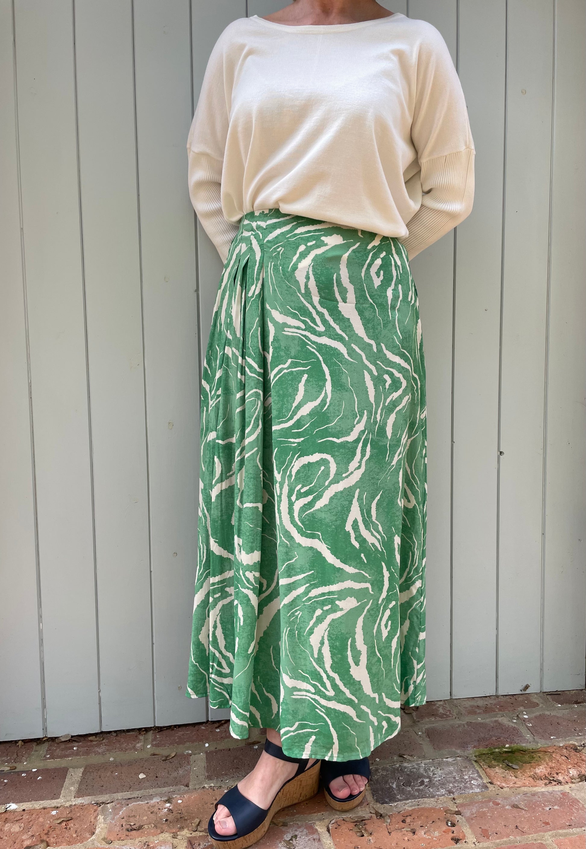 Selected Femme Sirine Ankle Skirt Absinthe Green