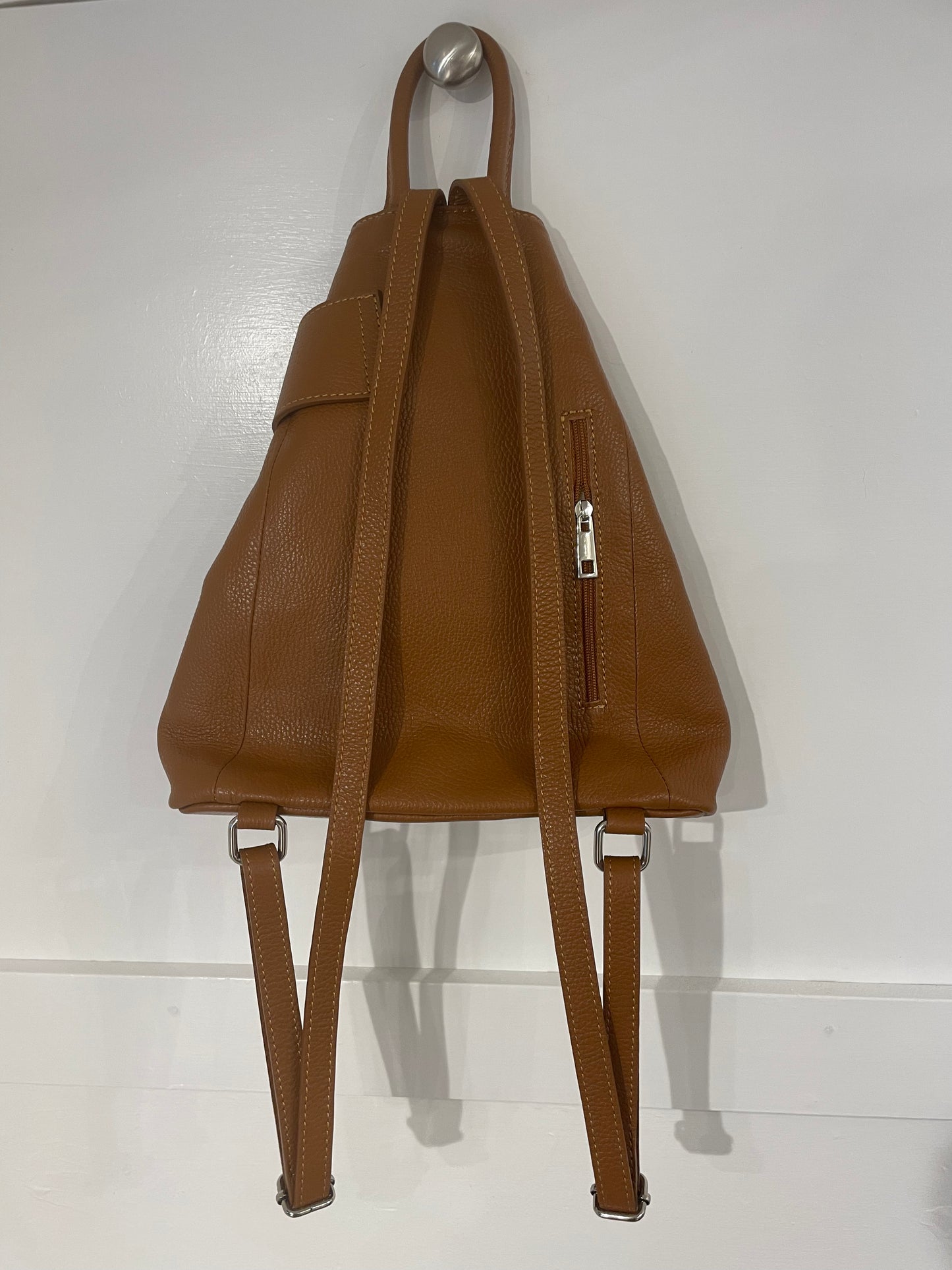 Soft Leather Rucksack | Tan