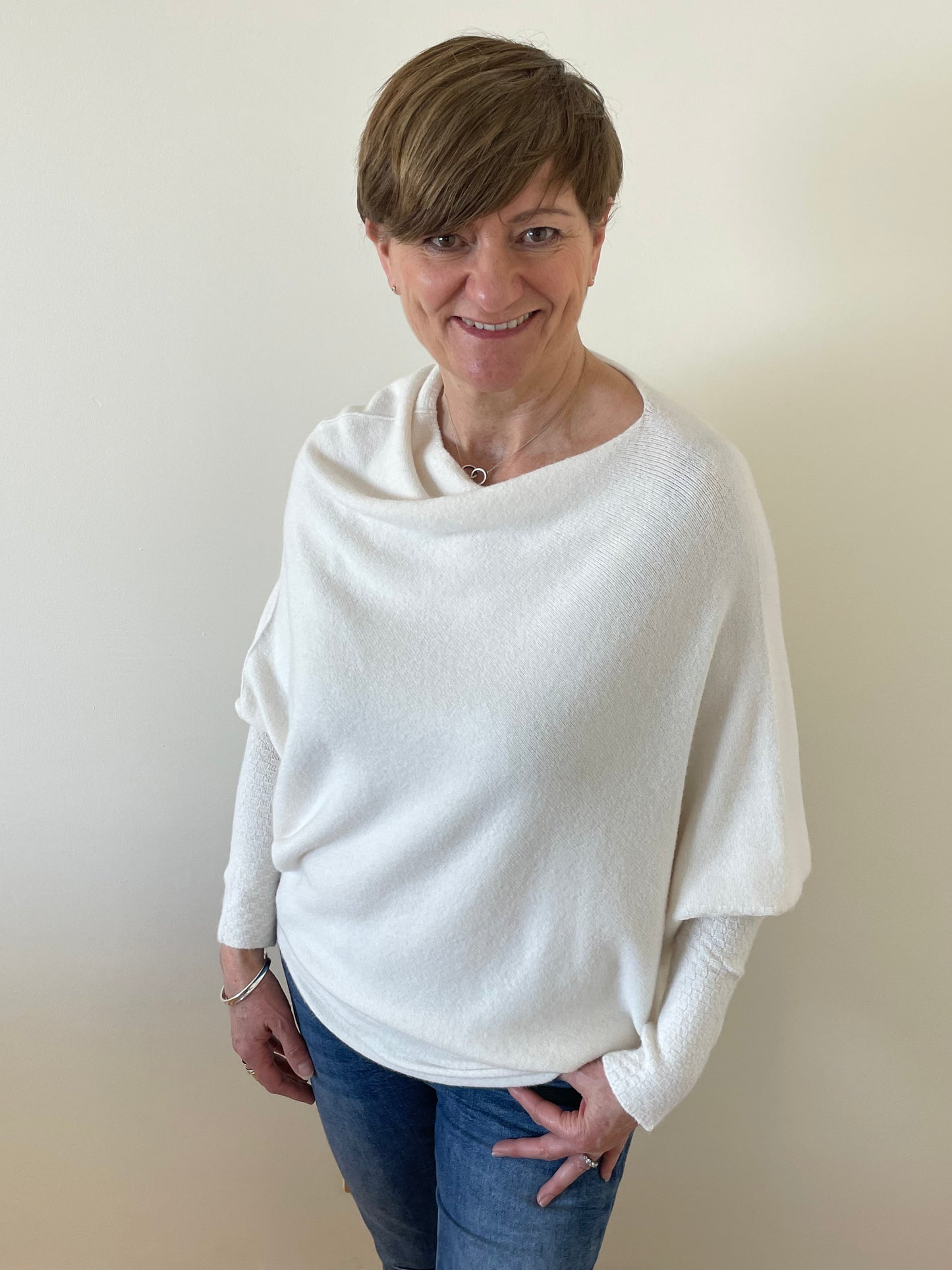 Asymmetric Jumper | Cream