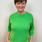 3/4 Sleeve Round Neck Soft Knit Jumper | Green