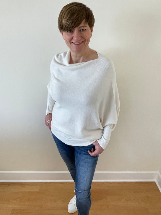 Asymmetric Jumper | Cream