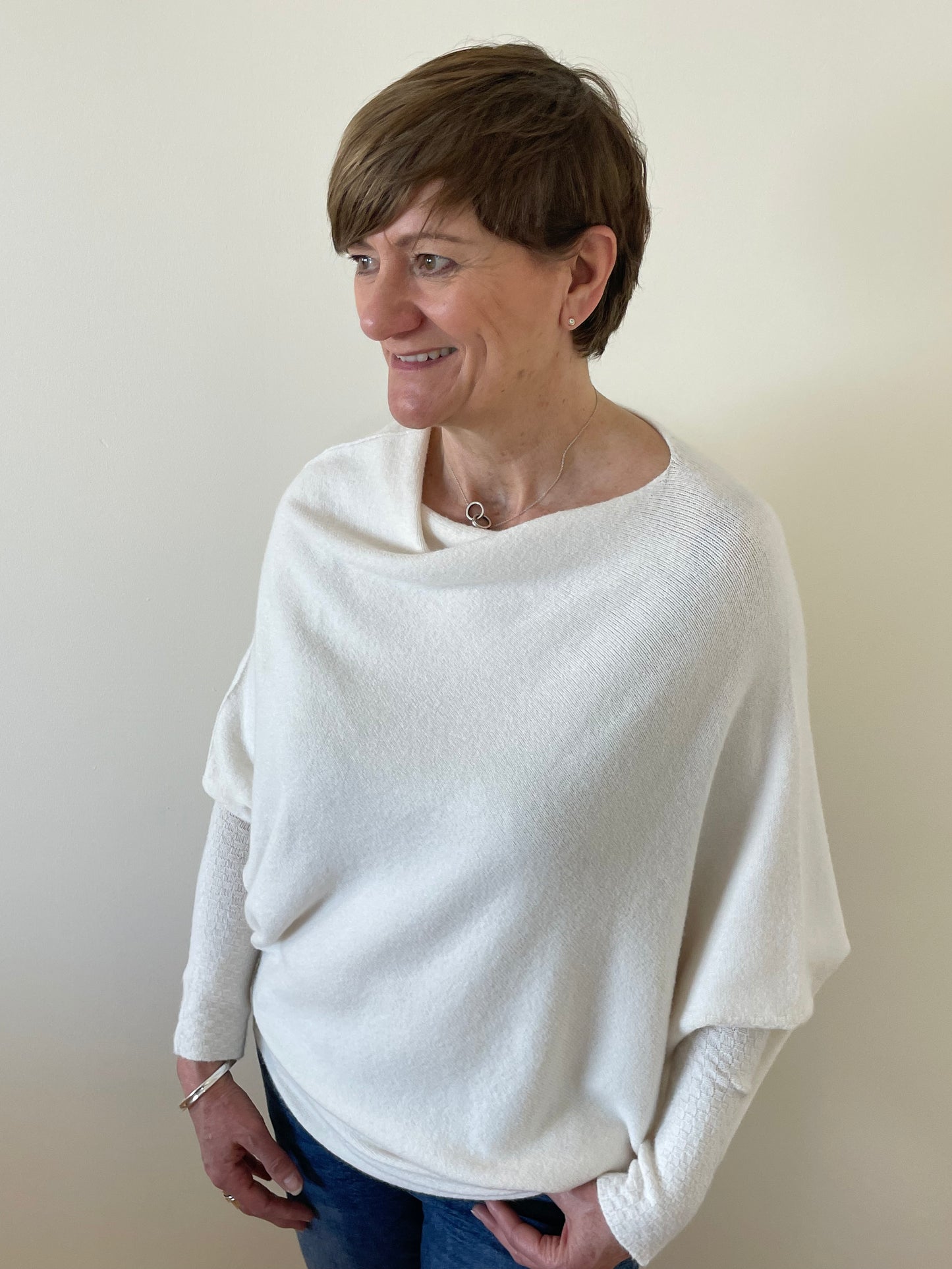 Asymmetric Jumper | Cream
