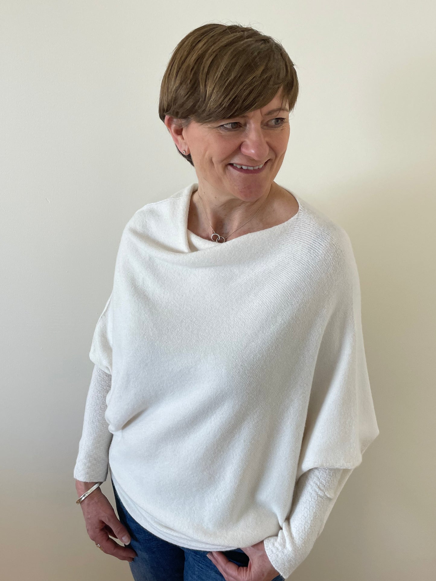 Asymmetric Jumper | Cream