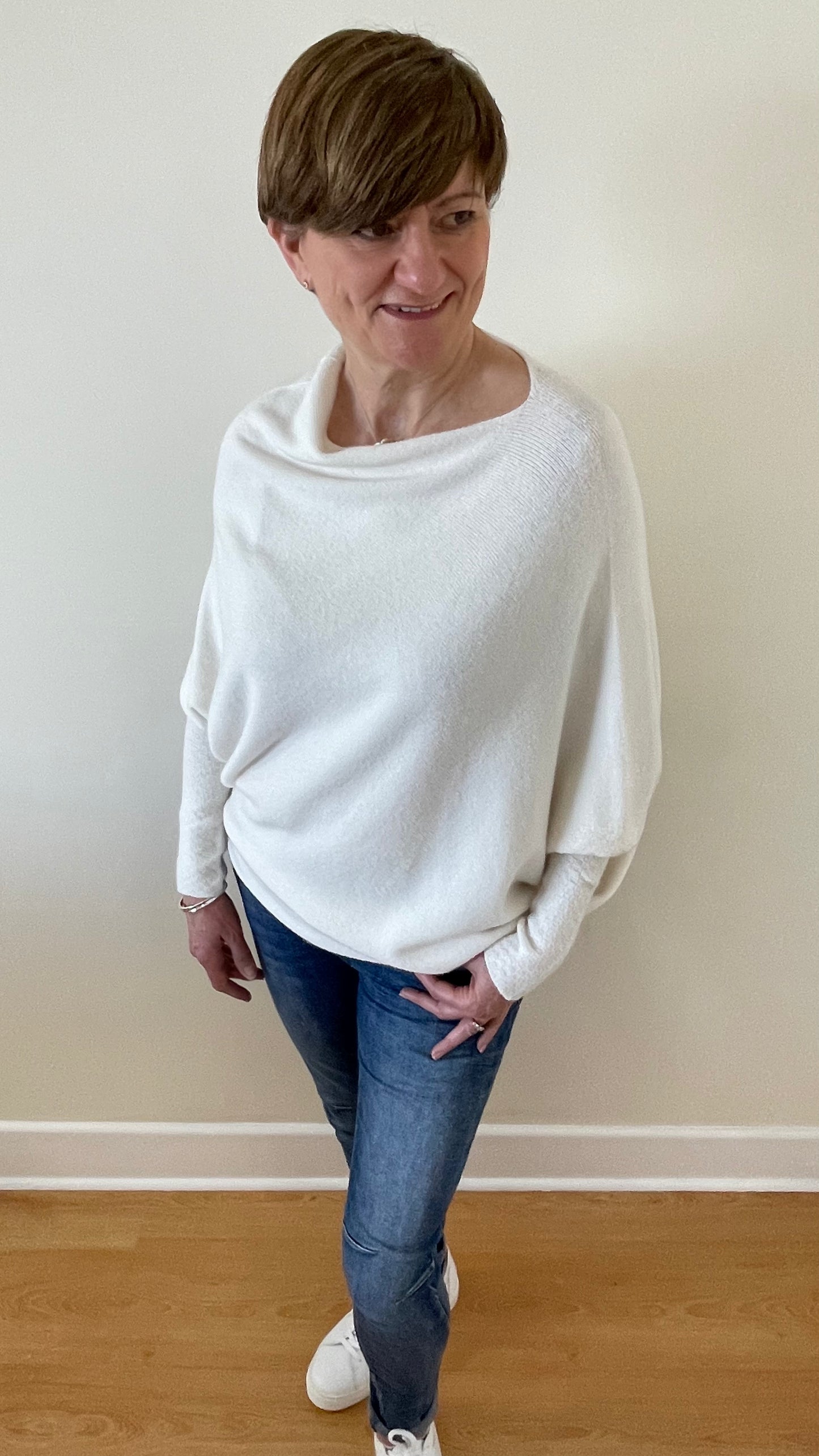 Asymmetric Jumper | Cream