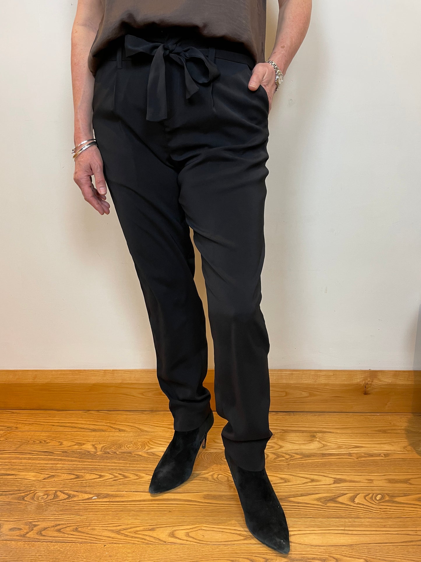 Andrea Tapered Trousers | Black